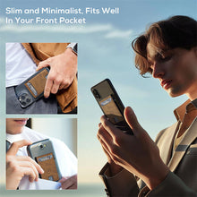 Load image into Gallery viewer, Premium Detachable Card Holder Wallet - Compact Vegan Leather Bifold with RFID Protection for Men &amp; Women