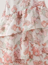 Load image into Gallery viewer, Summer Women Clothing Printed Asymmetric Tiered Dress