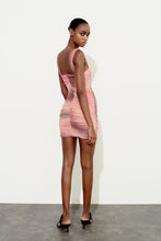 Load image into Gallery viewer, Spring Women Clothing Slim Print Silk Net Short Dress