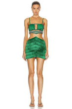 Load image into Gallery viewer, Sexy Sexy Wear Spring Hollow Out Cutout Backless Drilling Metal Ring Stitching Mini Bandage Dress