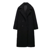 Load image into Gallery viewer, Oversized Coat With A Large Lapel Made Of Thick Lambswool Fleece
