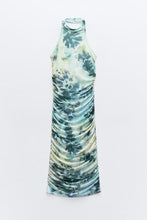 Load image into Gallery viewer, Spring Summer Women Clothing Ink Printing Deep V Plunge Large Backless Dress
