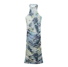 Load image into Gallery viewer, Spring Summer Women Clothing Ink Printing Deep V Plunge Large Backless Dress
