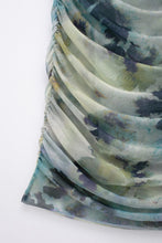 Load image into Gallery viewer, Spring Summer Women Clothing Ink Printing Deep V Plunge Large Backless Dress