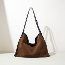 Load image into Gallery viewer, Women's Matte Leather Crossbody Bag – Minimalist Shoulder Commuter Bag