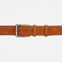 Load image into Gallery viewer, The Bari Tan Suede Leather Belt