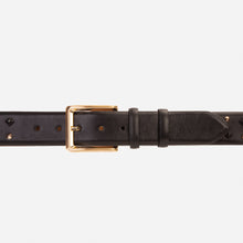 Load image into Gallery viewer, The Infanta Black Spike Leather Belt