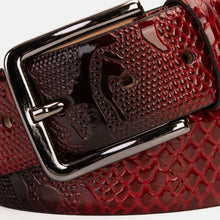 Load image into Gallery viewer, The Milano Red Leather Belt Limited Edition