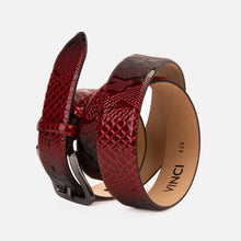 Load image into Gallery viewer, The Milano Red Leather Belt Limited Edition