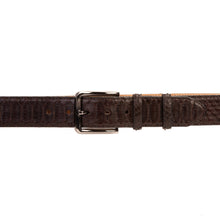 Load image into Gallery viewer, The Boss Brown python Sneak  Leather Leather Belt