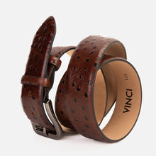Load image into Gallery viewer, The Johannesburg Brown Leather Belt