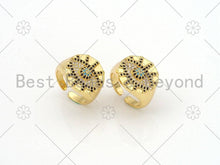 Load image into Gallery viewer, CZ Evil Eye On Oval Shape Adjustable Ring, Sku#X212