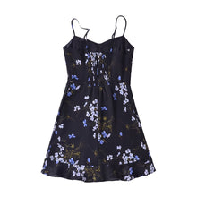Load image into Gallery viewer, Women Floral Print Slim Fit Slim Sexy Ruffled Spaghetti Straps Dress