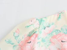 Load image into Gallery viewer, Spring Women Clothing V Neck Short Sleeve High Waist Print Dress Women