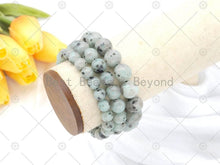 Load image into Gallery viewer, Natural Kiwi Agate Stretchy Bracelet, EF65