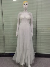 Load image into Gallery viewer, Women Clothing Sexy Sling Backless See-through Wedding Dress Split Dress