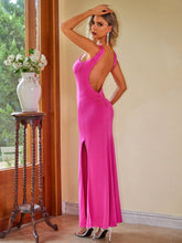 Load image into Gallery viewer, Summer Minimalist Fishtail Dress Long Backless Halter Sleeveless Dress Women Clothing