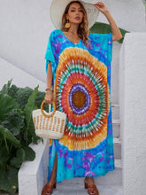 Load image into Gallery viewer, Women Summer Printed V Neck Elegant A Line Dress