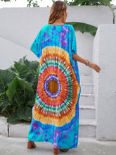 Load image into Gallery viewer, Women Summer Printed V Neck Elegant A Line Dress