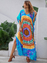 Load image into Gallery viewer, Women Summer Printed V Neck Elegant A Line Dress