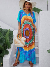 Load image into Gallery viewer, Women Summer Printed V Neck Elegant A Line Dress