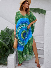 Load image into Gallery viewer, Women Summer Printed V Neck Elegant A Line Dress