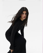 Load image into Gallery viewer, Knitted Hollow Out Cutout Out Dress Vest Dress Set Women Soft Knitted Blouse Vacation