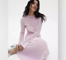 Load image into Gallery viewer, Knitted Hollow Out Cutout Out Dress Vest Dress Set Women Soft Knitted Blouse Vacation