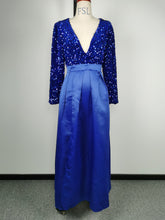 Load image into Gallery viewer, Women Clothing Sequined Large Swing Sexy Dress Trailing Cocktail Evening Dress