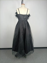 Load image into Gallery viewer, Spring Summer Women Clothing Feather Straps Tulle Elegant Evening Dress