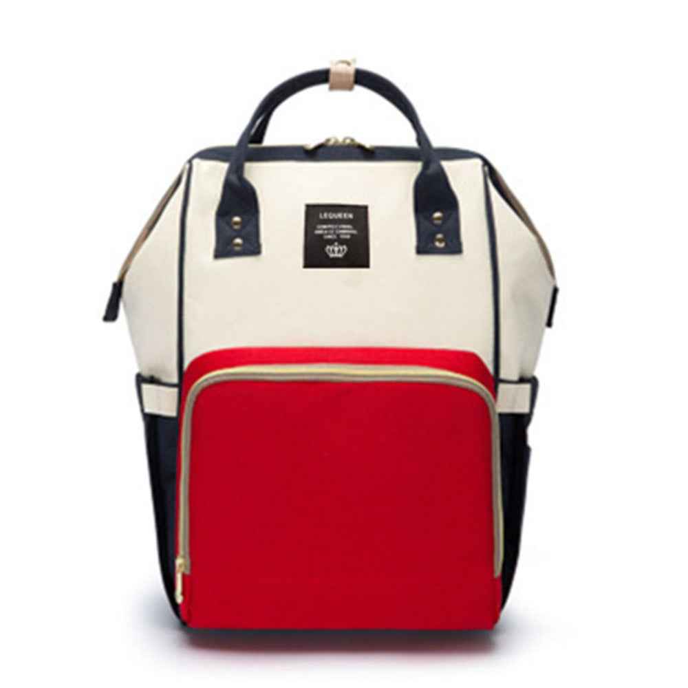 Maternity Diaper Backpack - Large Capacity Waterproof Oxford Nappy Bag with Anti-Theft Pocket & Stroller Straps
