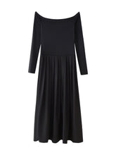Load image into Gallery viewer, Women Clothing Slim Striped Poplin Long Sleeve Dress