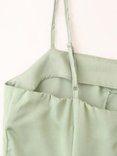 Load image into Gallery viewer, Women Clothing Summer Waist Controlled Large Hem Satin Sling Dress Women