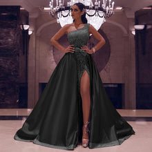 Load image into Gallery viewer, Autumn Women Clothing One Shoulder Mop Dress Evening Maxi Dress