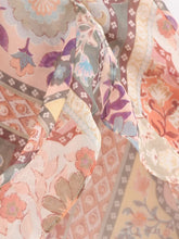 Load image into Gallery viewer, Women Backless Printing Color Contrast Loose Sling Dress