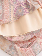 Load image into Gallery viewer, Women Backless Printing Color Contrast Loose Sling Dress