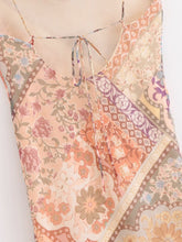 Load image into Gallery viewer, Women Backless Printing Color Contrast Loose Sling Dress
