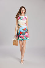 Load image into Gallery viewer, Early Spring Embroidery Ball Positioning Print Vest Dress