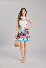 Load image into Gallery viewer, Early Spring Embroidery Ball Positioning Print Vest Dress