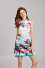 Load image into Gallery viewer, Early Spring Embroidery Ball Positioning Print Vest Dress