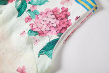 Load image into Gallery viewer, Early Spring Embroidery Ball Positioning Print Vest Dress