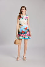 Load image into Gallery viewer, Early Spring Embroidery Ball Positioning Print Vest Dress