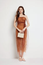 Load image into Gallery viewer, Women Summer Fishbone Lace Gauze Slit Slim Sexy Dress