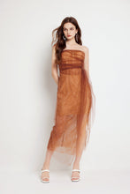 Load image into Gallery viewer, Women Summer Fishbone Lace Gauze Slit Slim Sexy Dress