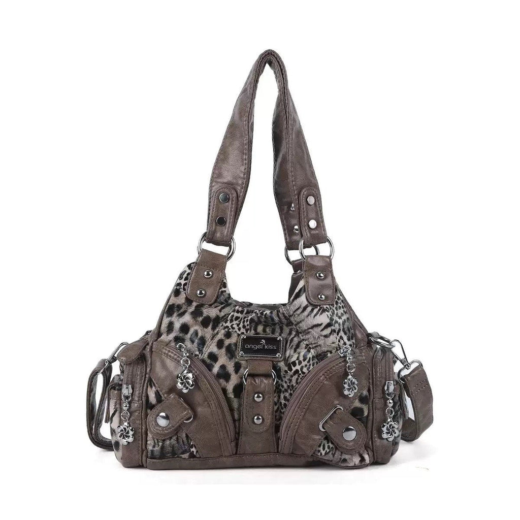 Leopard Print One-Shoulder Crossbody Bag - Women's Fashion Shoulder Bag with Adjustable Strap
