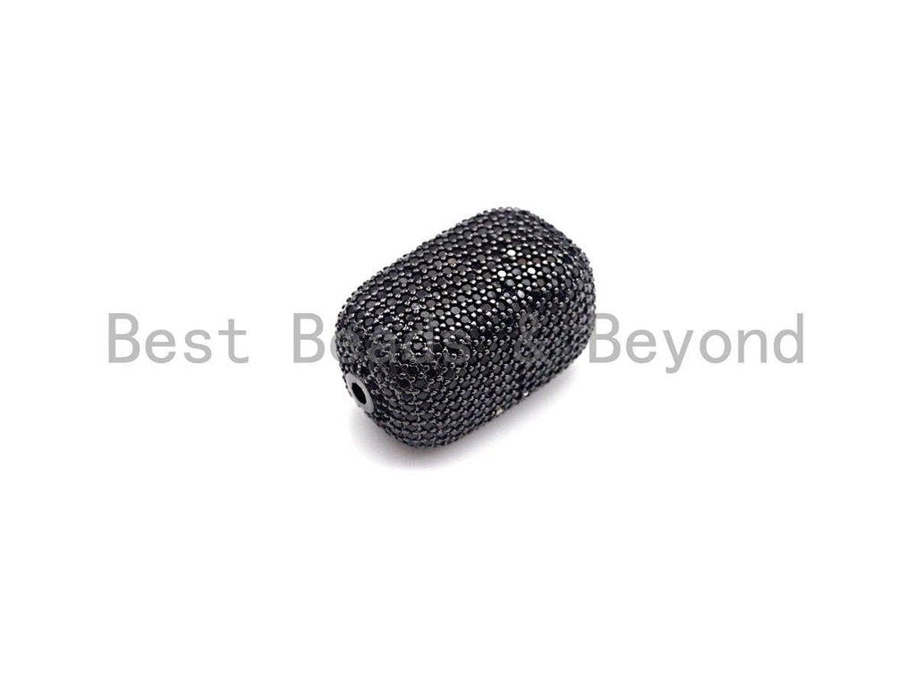 Large Colorful CZ Micro Pave Block Rectangle Beads, Sku#X146
