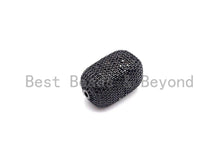 Load image into Gallery viewer, Large Colorful CZ Micro Pave Block Rectangle Beads, Sku#X146