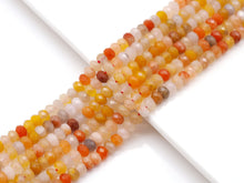 Load image into Gallery viewer, High Quality Genuine Rutilated Jade Faceted Rondelle Beads, 4x6mm/5x8mm, Sku#UA244