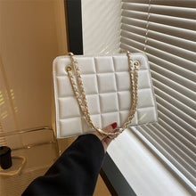 Load image into Gallery viewer, Plaid Bag Womens Small Diamond-Pattern Embroidered Grid Shoulder Bag