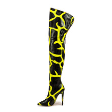 Load image into Gallery viewer, Women's Pointed-Toe Stiletto Over-the-Knee Boots | Back Zipper | Sizes 35–47